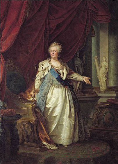 unknow artist Portrat der Kaiserin Katharina II